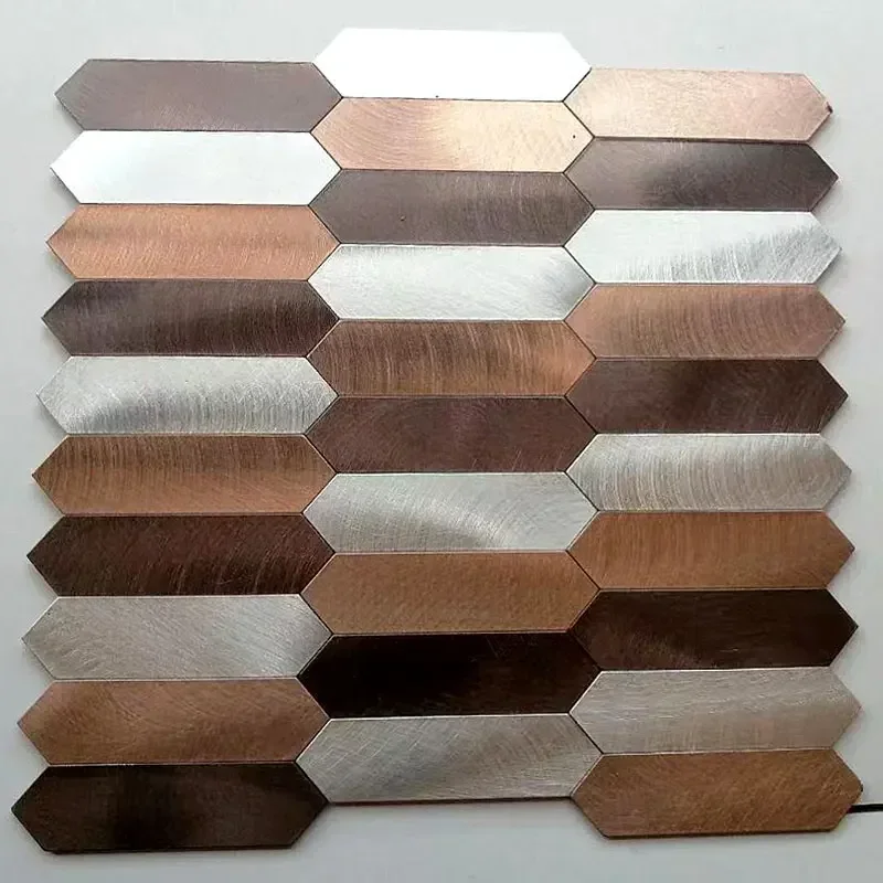 Мозаичная металлическая алюминиевая пластиковая панель