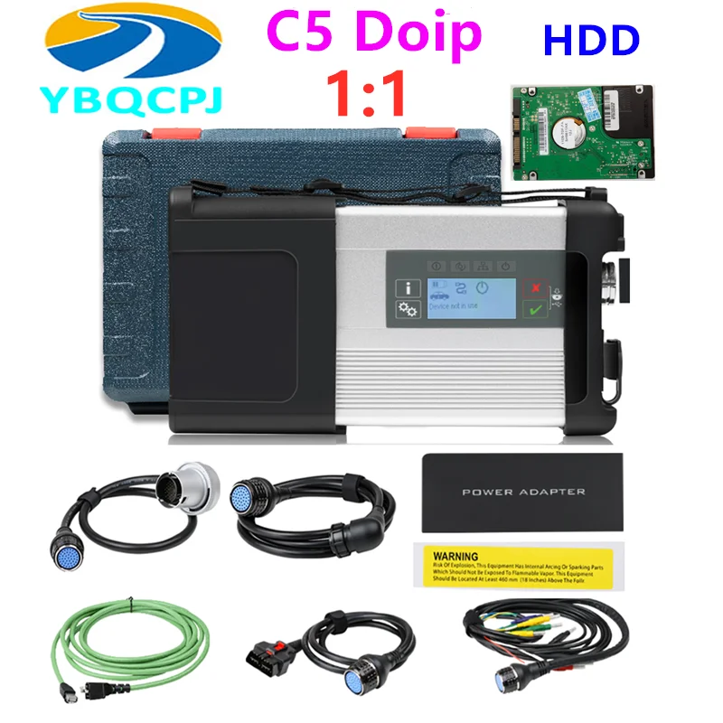 

MB C5 Star для DOIP SD Connect Star Diagnosis и программное обеспечение HDD SDD V2022.6 с Wifi для автомобилей и грузовиков пластиковый чехол