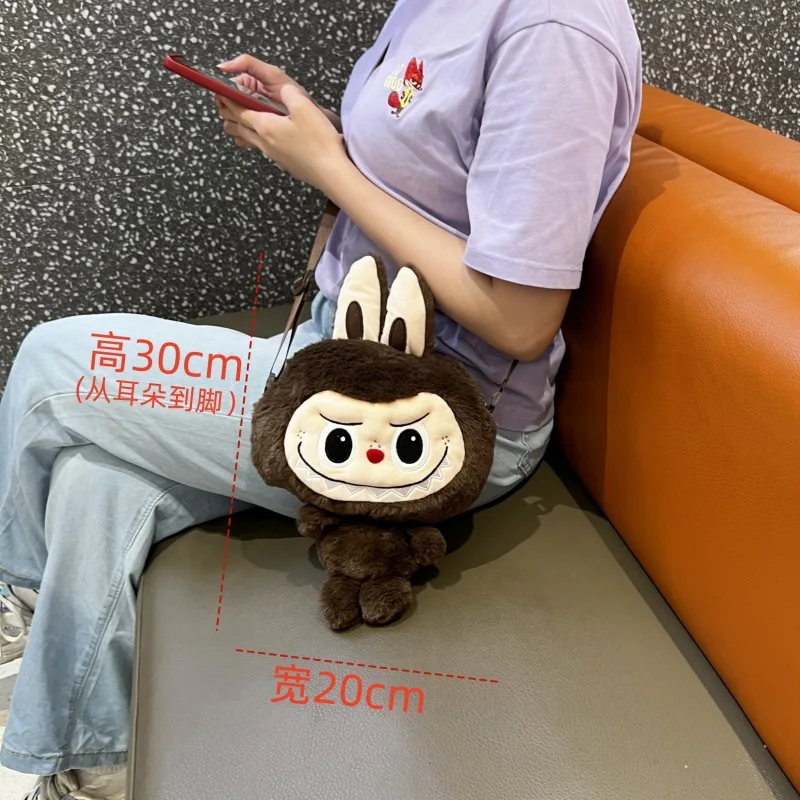 2024 сумка Labubu через плечо милый рюкзак с мультяшной куклой новинка для студентов