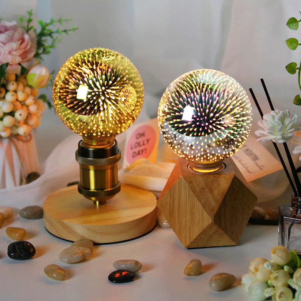 

Retro Wood Table Lamp E27 Socket Vintage Desk Lamp Base Holder EU Plug Bedside Lamp Decoration Wooden Base Table Light 220V