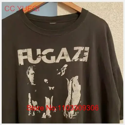 Винтажная футболка fugazi черная подарок для фаната