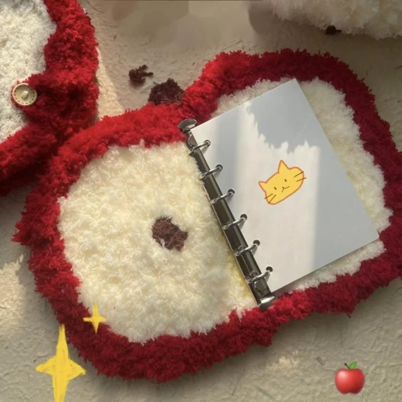 Блокнот с отрывными листами сделай сам рождественское яблоко Y2K плюшевая сумка