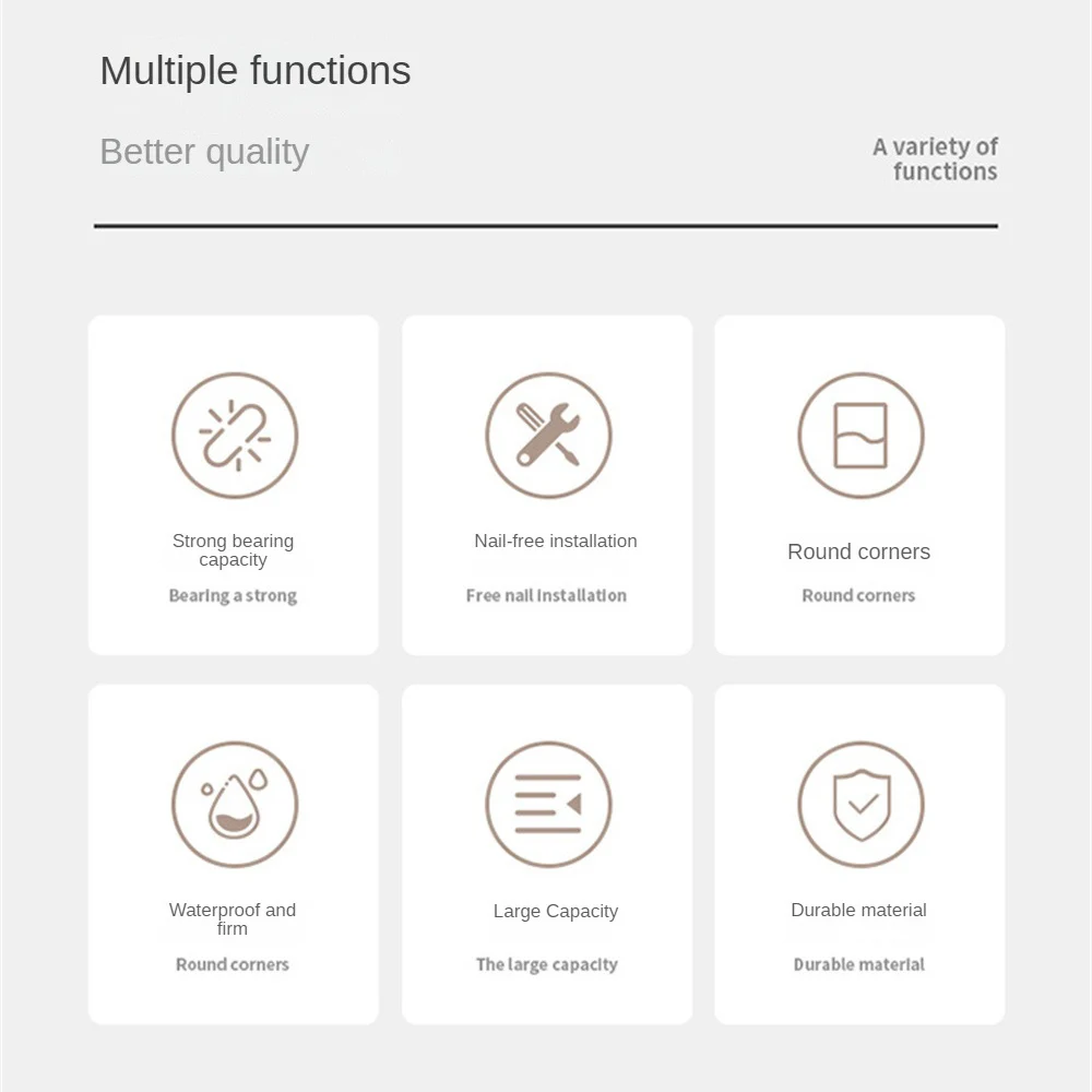 Бытовая полка мягкая многофункциональная для хранения прочная присоска без