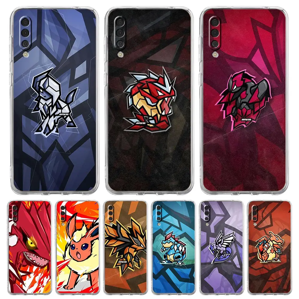

Bandai Pokemon Phone Case For Samsung Galaxy A50 A70 A20 A30 A40 A20E A10 A10S A20S A02S A12 A22 A32 A52S A72 5G Clear Cover