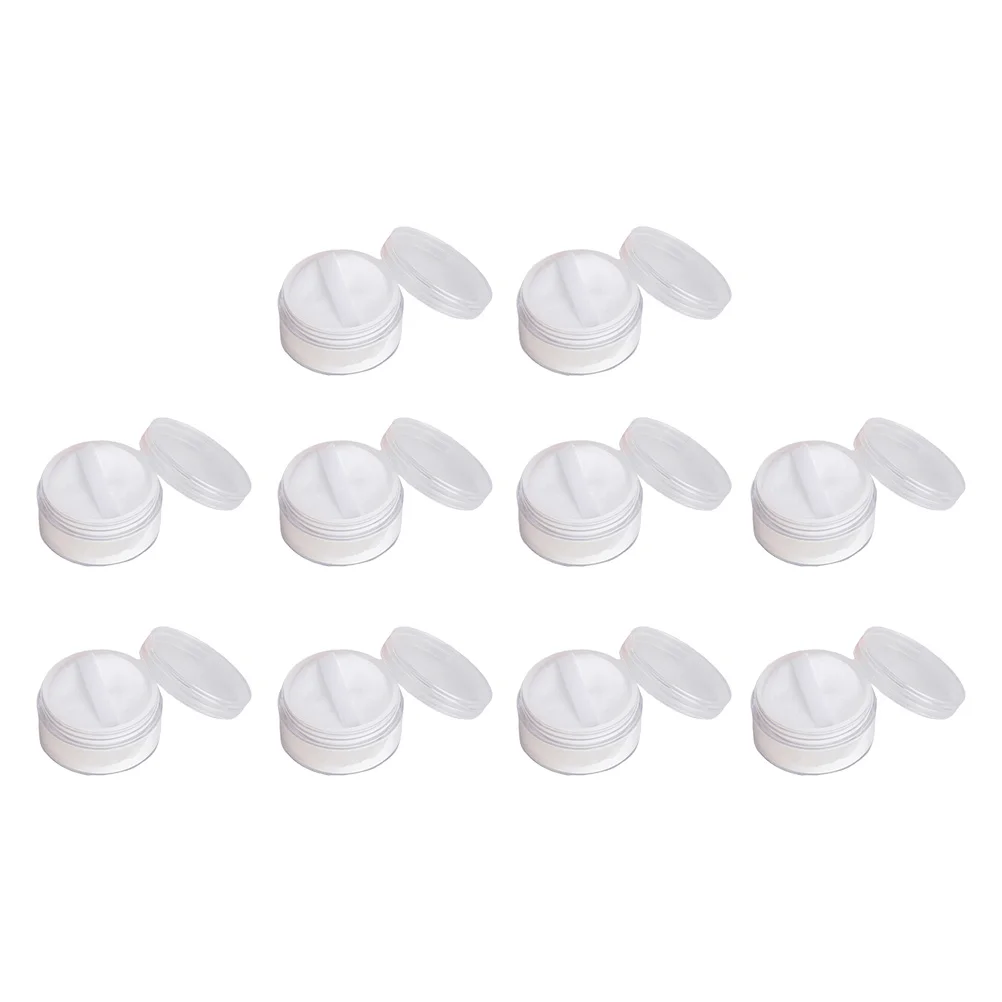 

Powder Case Container Makeup Loose Travel Box Emptydiy Puff Mirror Portablereusable Containers Bath Foundation Holder