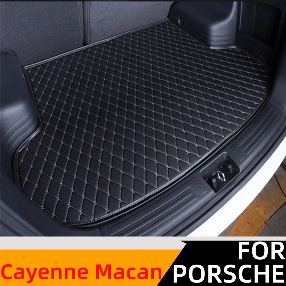 

Sinjayer Car AUTO Trunk Mat ALL Weather Tail Boot Luggage Pad Carpet Flat Side Cargo Liner Cover Fit For Porsche Cayenne Macan