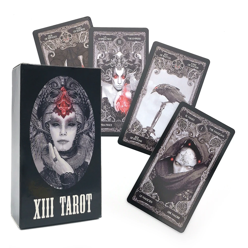 

board Game XIII dark Tarot Deck oracle cards table game Deck English Version Playing cards Game Toy Divination Fortune