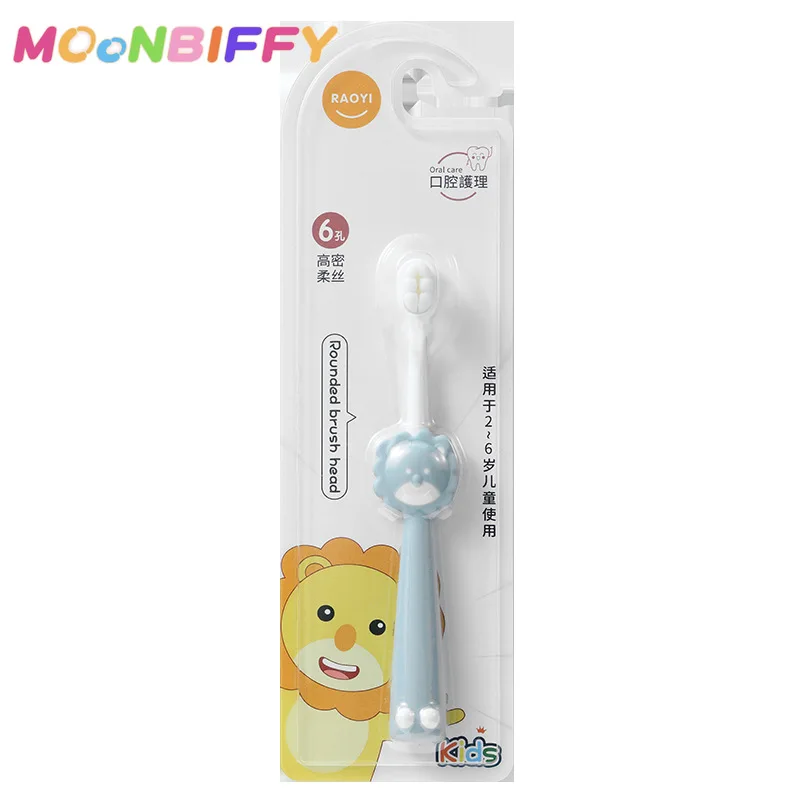 

1Pc Baby Leuke Zachte Tandenborstel Voor Kinderen Tanden Cartoon Leeuw Training Tandenborstels Baby Dental Care Tandenborstel