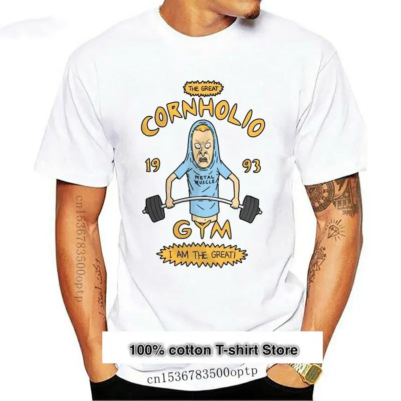 

Camiseta de Beavis y Butthead Cornholio Gym - I Am The Great, переключенная camiseta negra для мужчин, camiseta de moda 2021