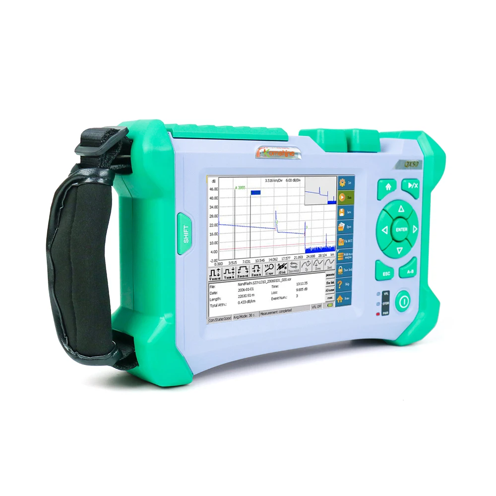 Komshine QX50-MS одномодовый и многомодовый 850/1300/1310 нм SM &amp MM OTDR тест 120 км может пройти