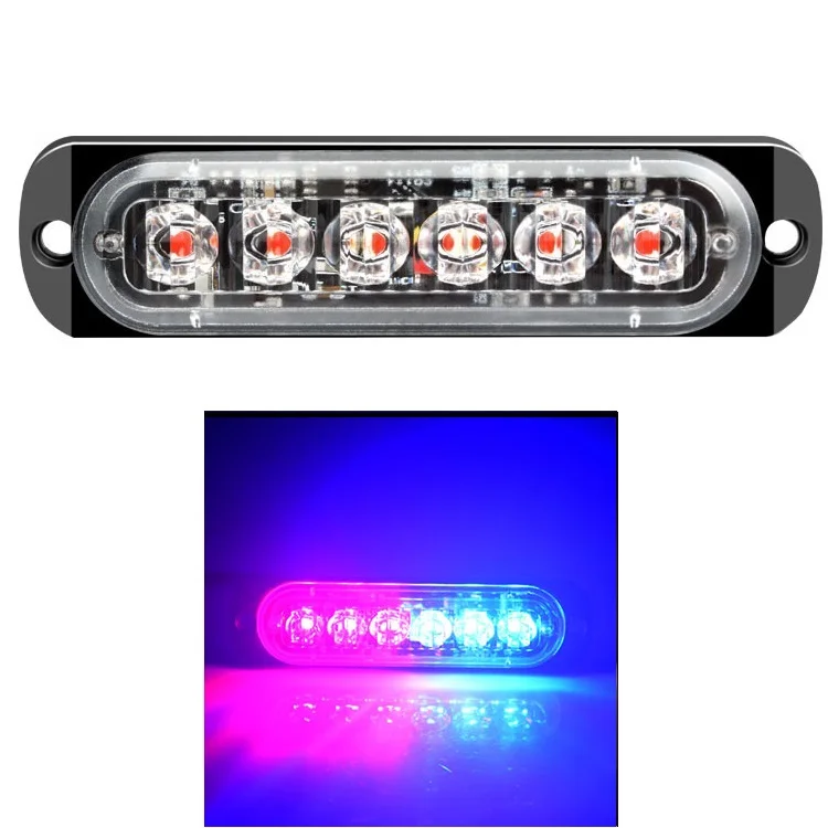 

12 В 24 В автомобильный светодиодный стробоскоп мигающая аварийная лампа 6 светодиодов вспышка для грузовика прицеп маяк лампа