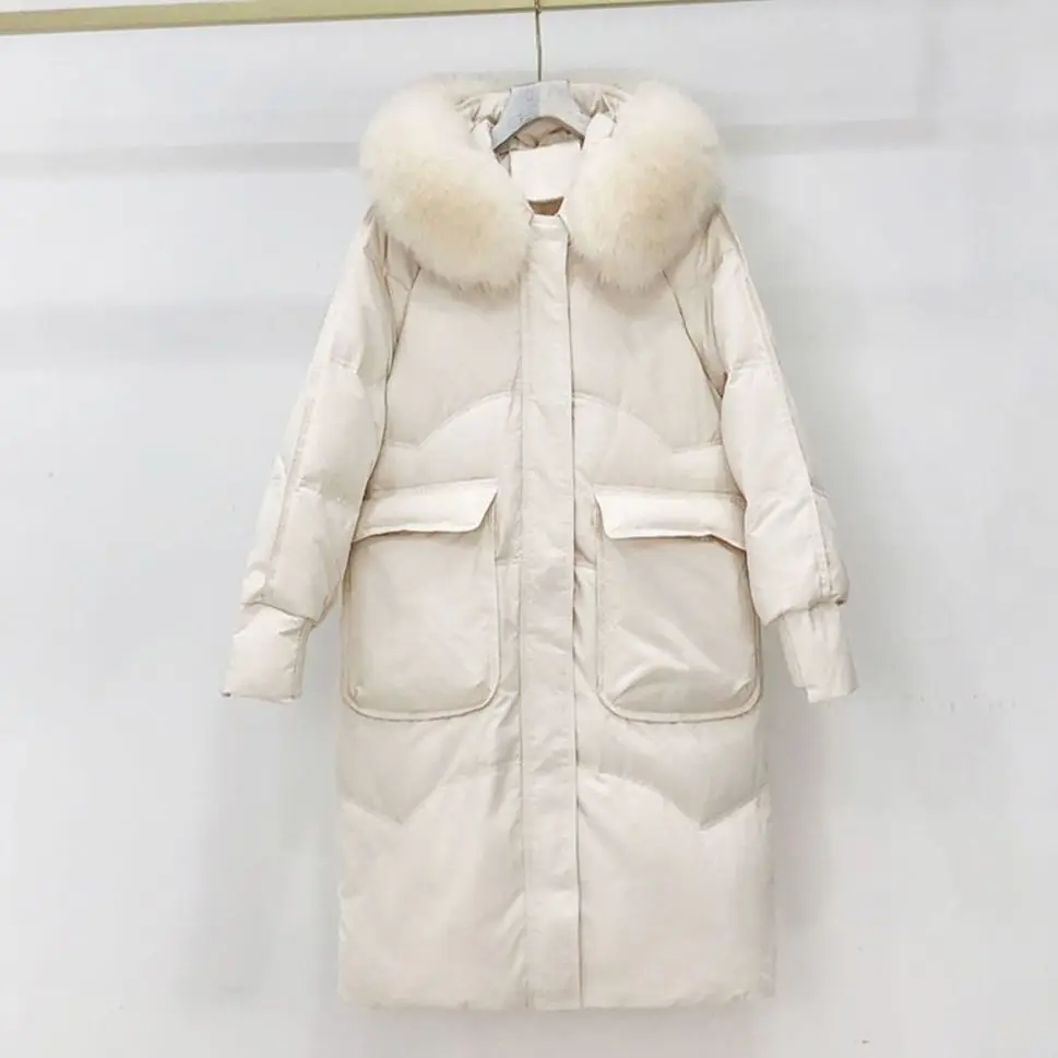 Mid-length Winter Jackets 2022 New Hooded Down Cotton Coats Parkas Women's Korean Warm Cotton-Padded Jacket Parka Snow Coat T208