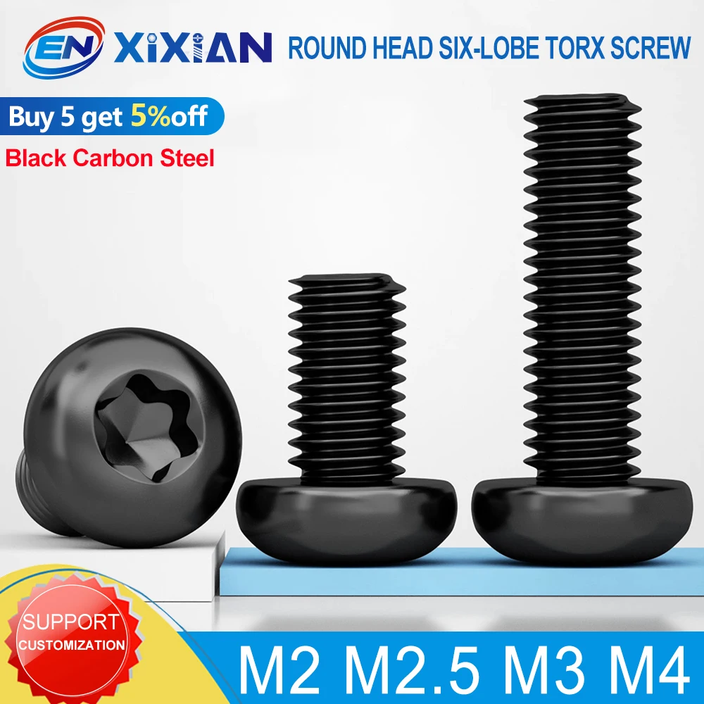 

Черные шестигранные винты Torx EN XIXIAN 4-20 мм