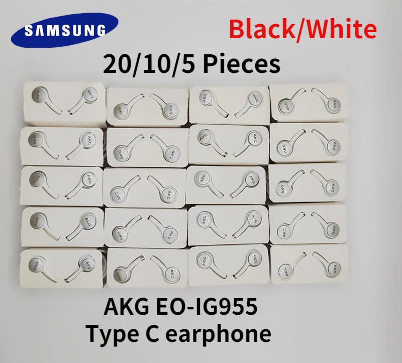 

5/10/20Pcs wholesale AKG EO-IG955 Earphones Type-c In-ear Headset for SAMSUNG Galaxy NOTE10 NOTE 20 ultra S20 S21 ultra