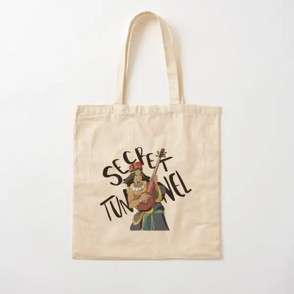 

Secret Tunnel Avatar Cotton Canvas Bag Fabric Women Foldable Ladies Unisex Designer Casual Fashion Travel Grocery Tote Printed