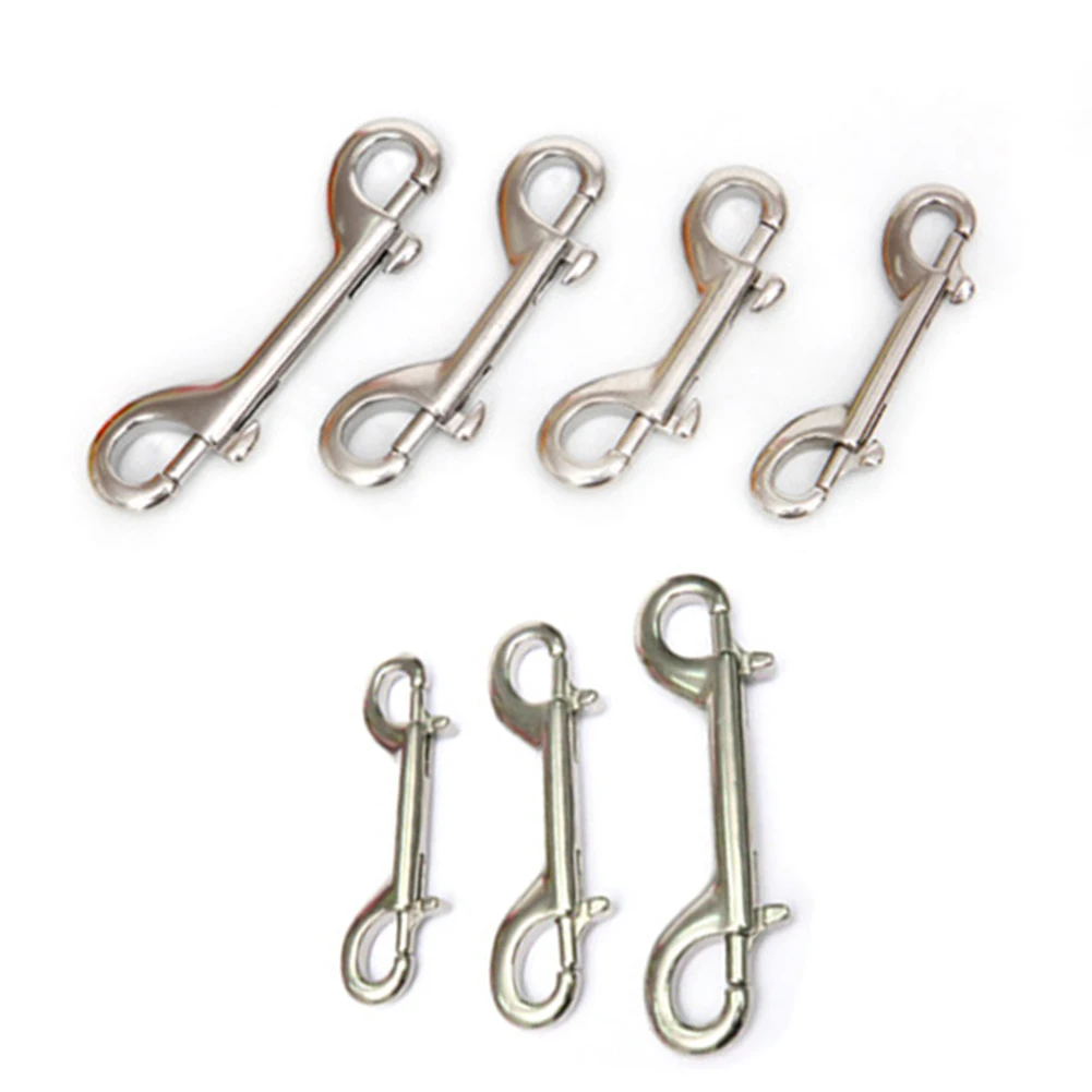 

90/100/115mm Scuba Diving Quick Carabiner Swivel Eye Bolt Double Ended Snap Bolt Hook Clip Back Fly Side Hanging Snap Hooks