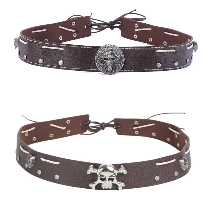 

Cowboy Hat Belt, Hat Decorative Belts with Adjustable Closure Carving Charm