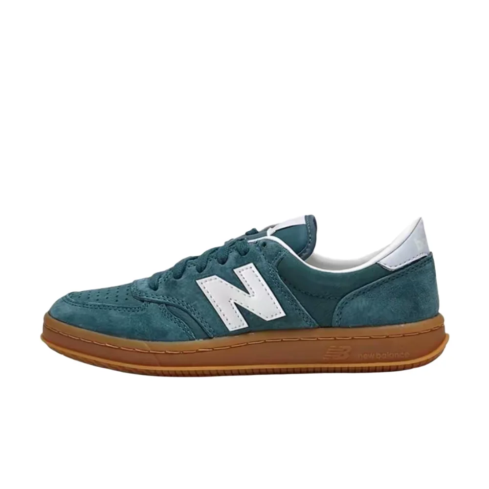 Фото Мужские низкие кроссовки New Balance NB500 – зеленые/белые, на тонкой подошве, универсальные, прочные и удобные CT500AA №1