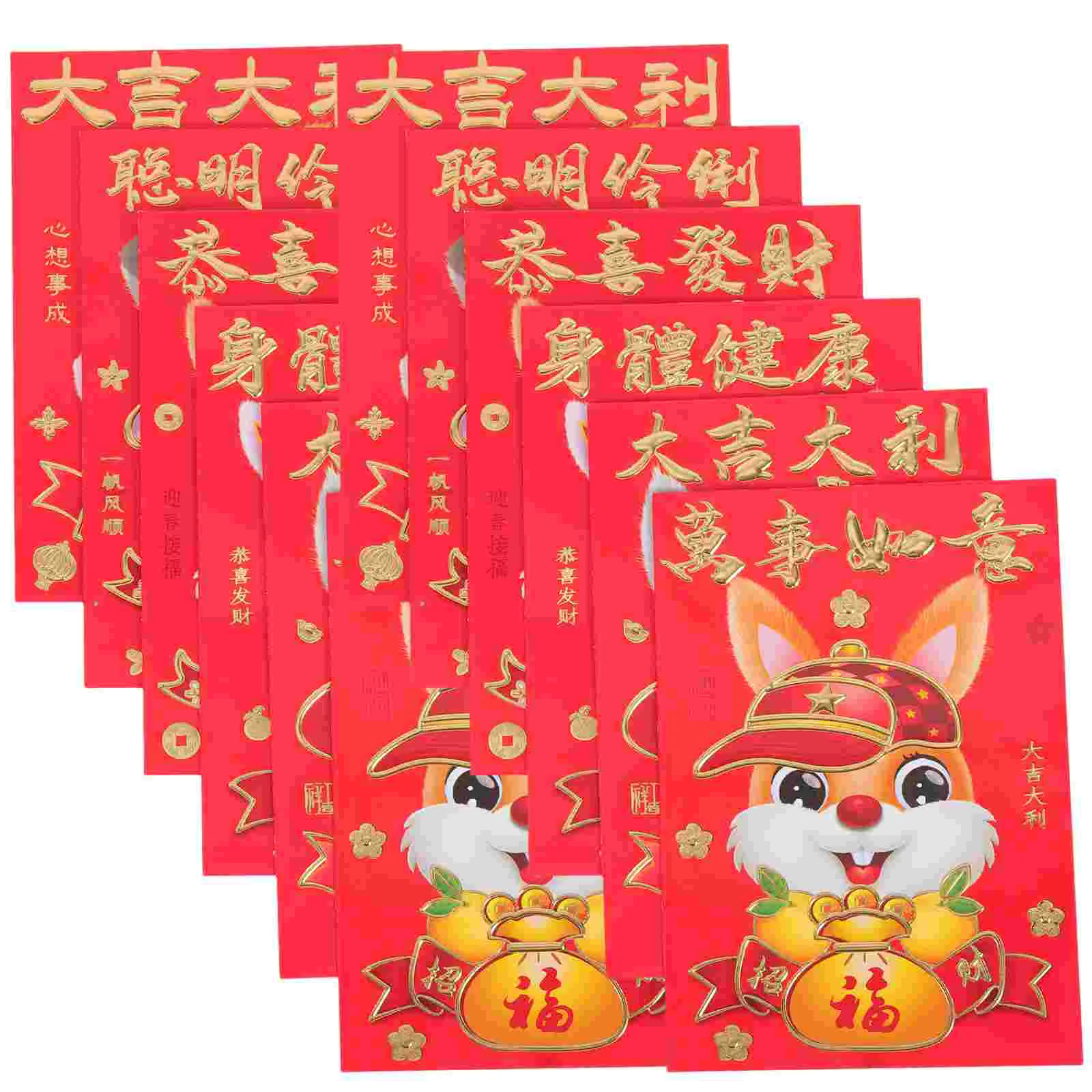 

Red Envelopes Year Money New Packet Chinese Packets Envelope Rabbit Pocketfestival Paper Lucky Spring Bunny Gift Wedding Bao
