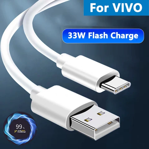 18 Вт 9В 2А супер вспышка кабель для зарядки USB Type C зарядное устройство для VIVO Y33s Y21 Y72 Y53s Y52 Y52s t1 iQOO U3 U3x Y31 Y31s 5G