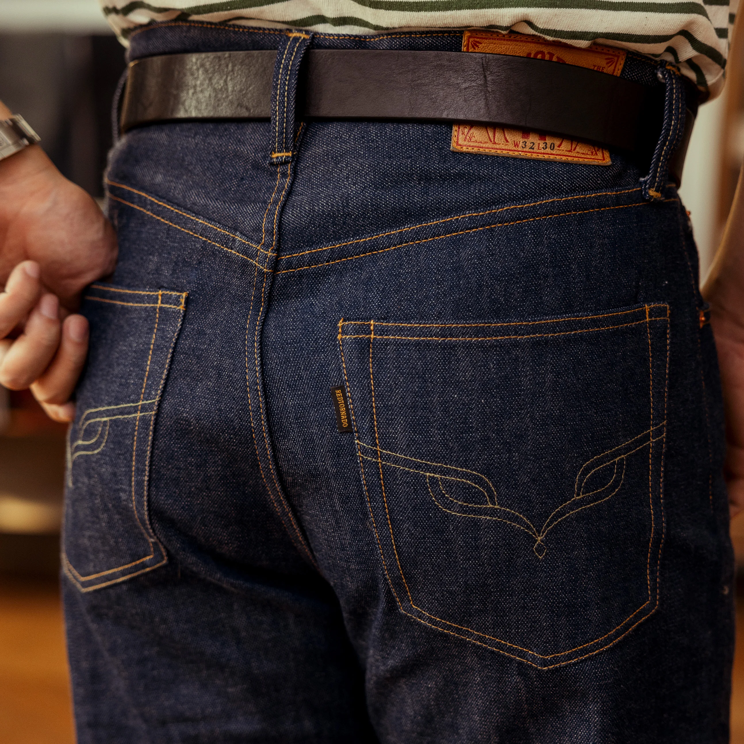 

Женские брюки RedTornado, тяжелые, натуральные штаны цвета индиго, немытые штаны, толстые неокрашенные джинсы из необработанного денима, 14 Унций