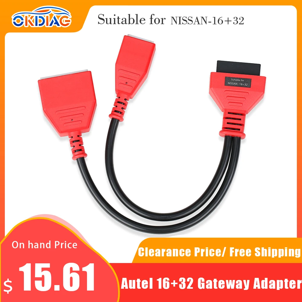 

Autel 16+32 Gateway Adapter for Nissan Sylphy Key Adding No Need Password Work with IM608/IM508/Lonsdor K518