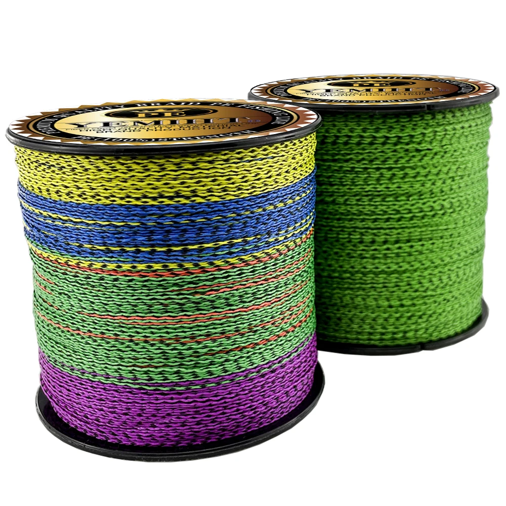 

YEMIHT 4 Strands Speckled Braided Fishing Line 300M 10-80LB Multifilament Fishing Line for Sea Fishing Carp Fishing