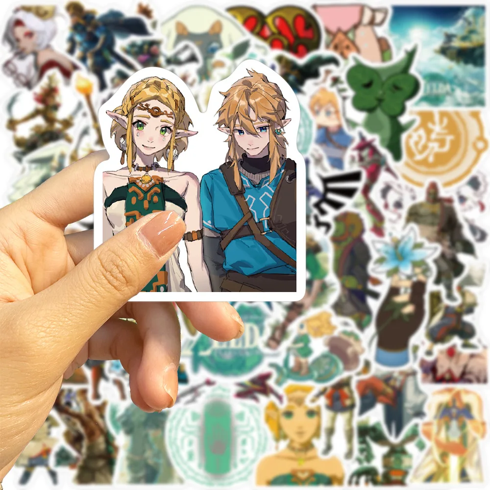 

50Pcs Tears of the Kingdom Sticker Graffiti Decorated Guitar Skateboard Refrigerator Notebook Luggage Waterproof Japanese Games