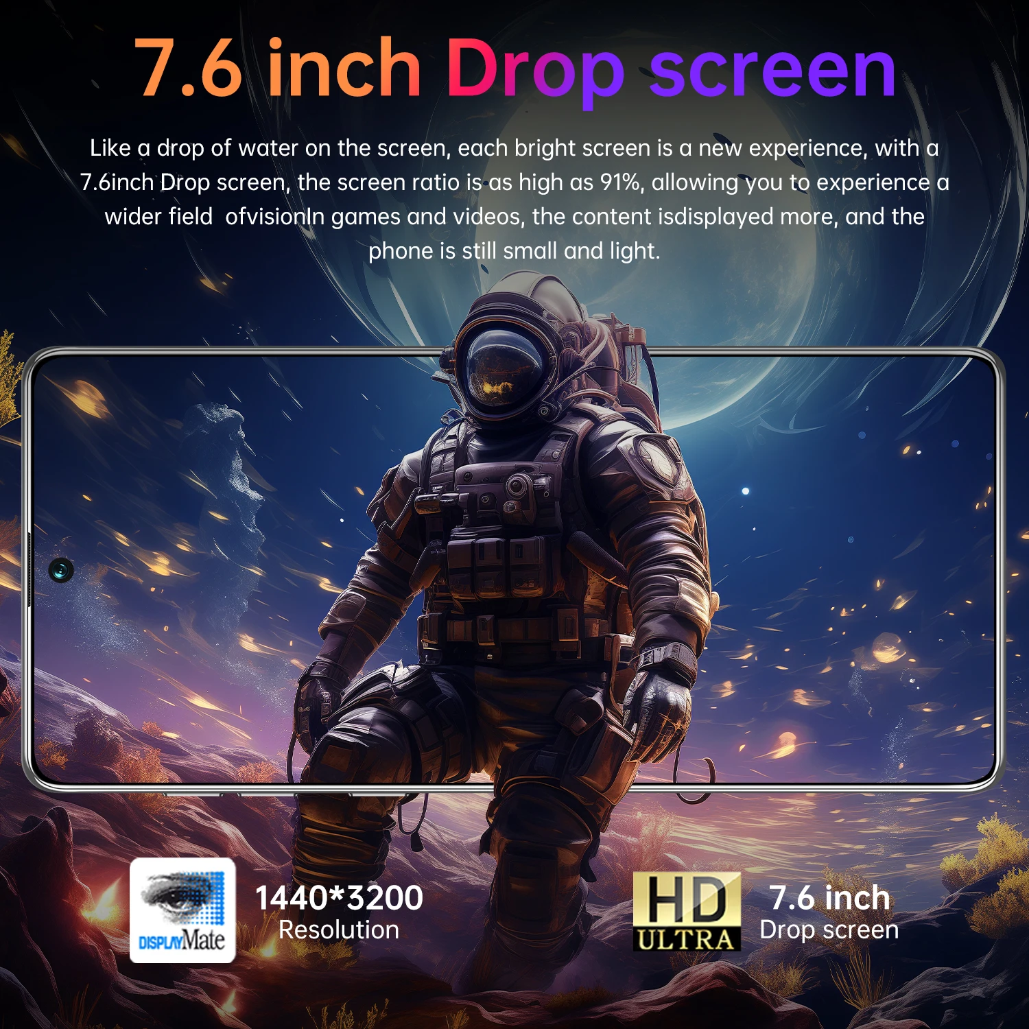 2024 НОВЫЙ смартфон Spark 20 pro+ 7 6-дюймовый 16G + 1T 72MP 108MP Android-мобильные телефоны