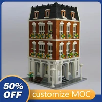 3586pcs customized moc beloved belle street view modular model building blocks bricks children birthday toys christmas gifts