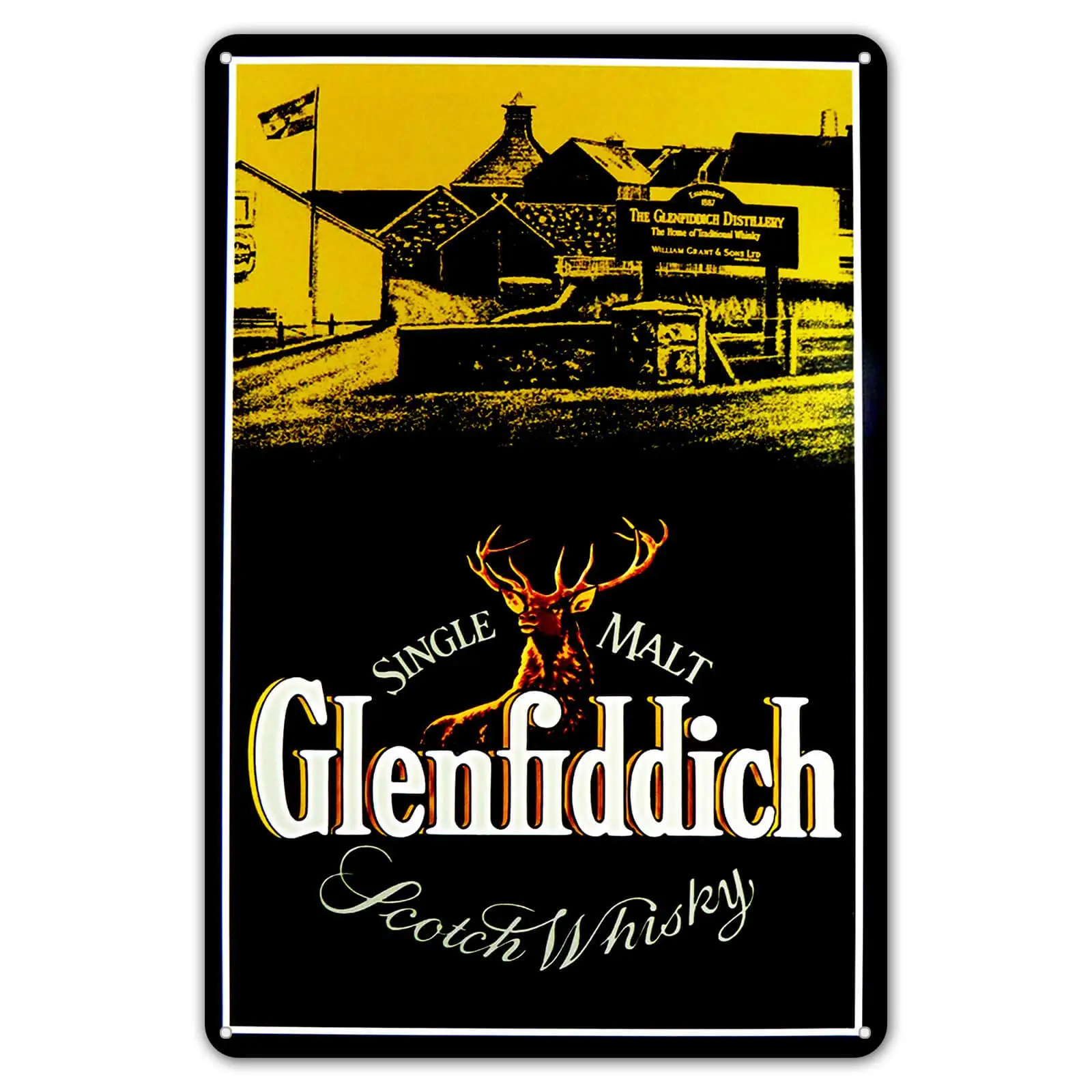 Металлический знак ZYPENG кухонная стена шотландский виски оловянный