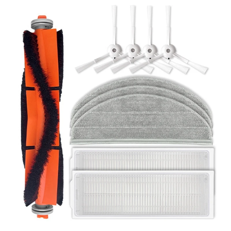 

Main Brush Filter Screen Mop Pad Side Brush Vacuum Cleaner Accessories Parts Compatible With Xiaomi Mi 2 Lite / Mi 2 Pro / MJSTP