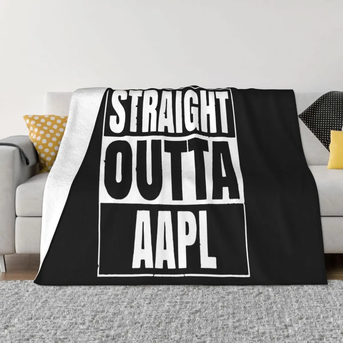 Straight Outta Aapl Stock креативный дизайн крутой популярный стиль индивидуальный