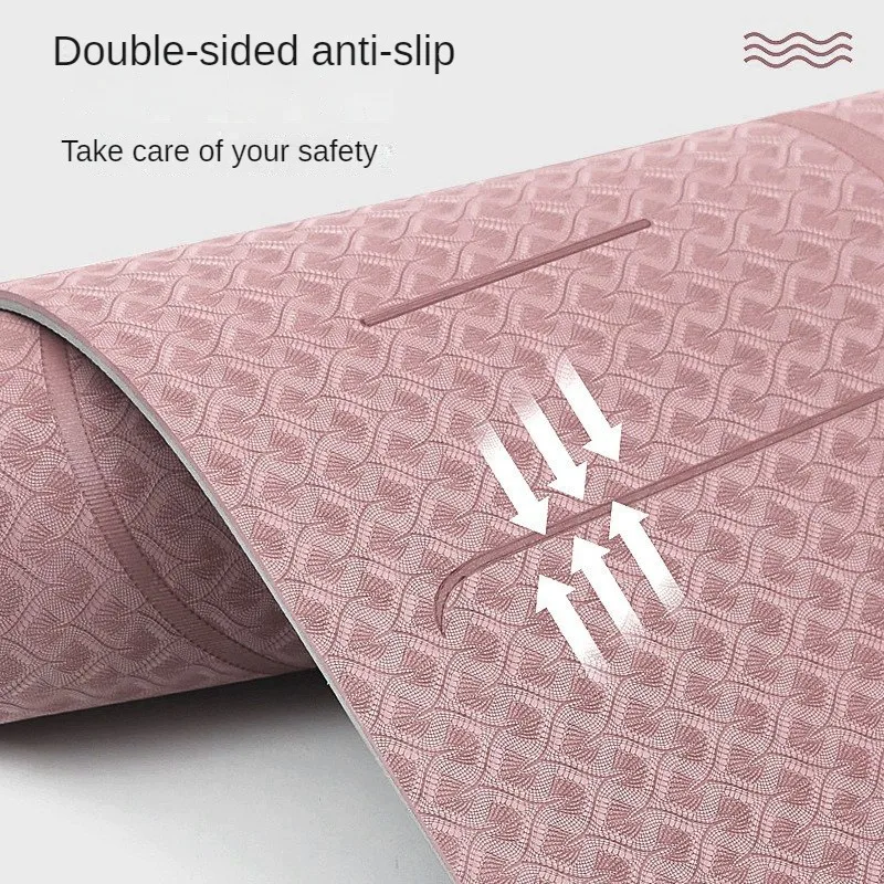 Коврик из натурального каучука для тренировок по йоге нескользящий коврик