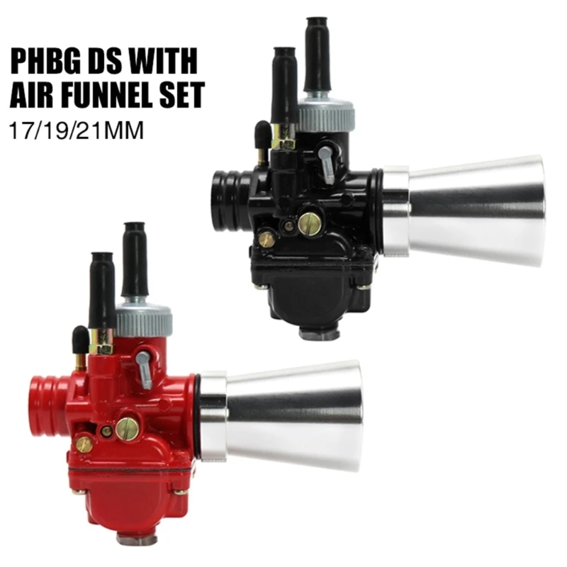 

Carburetor Replacement with Air Filter Cleaner for 50CC-100CC Motor Red/Black