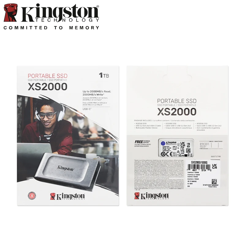 Kingston XS2000 SSD 1 ТБ USB Type-C | AliExpress