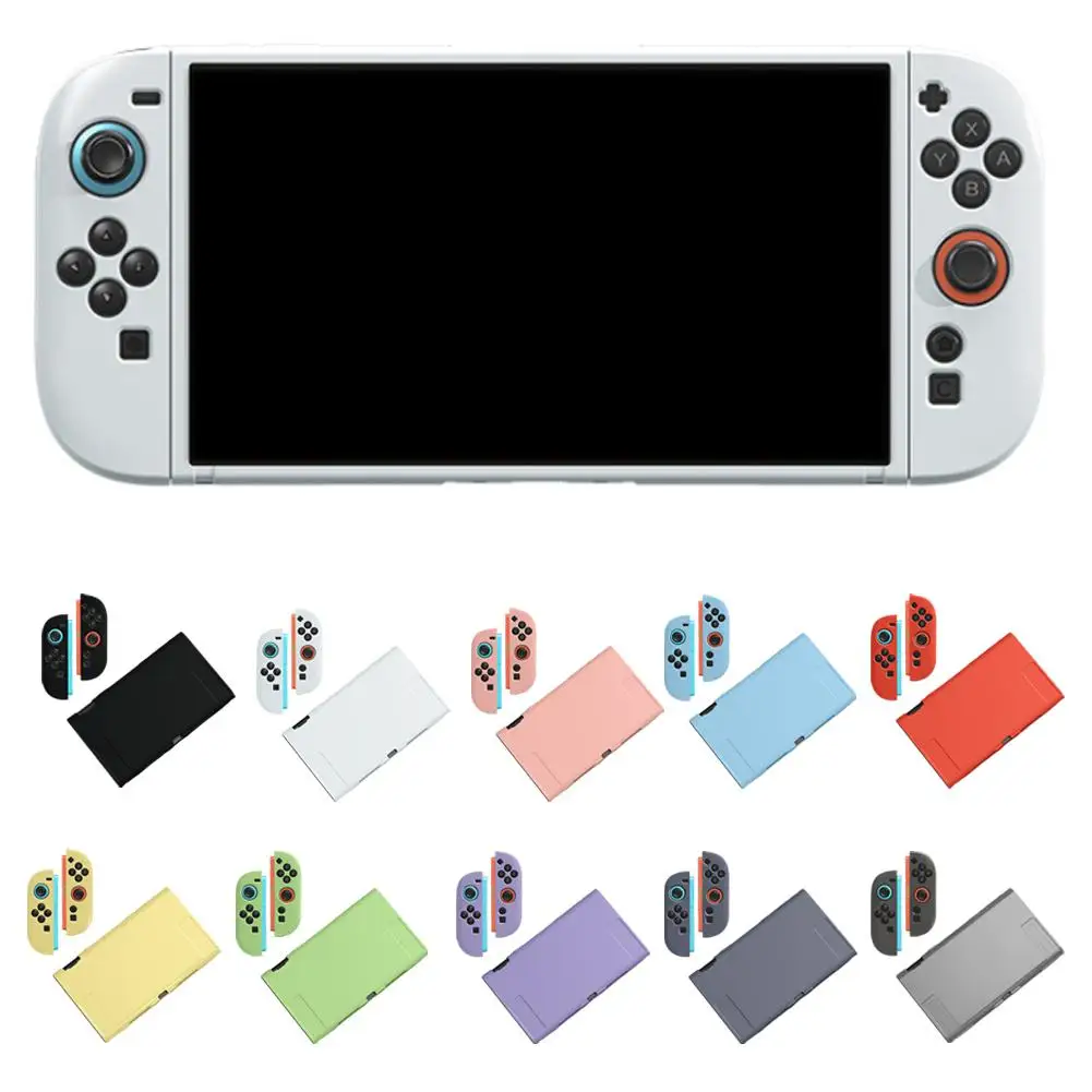 Фото Красочный защитный чехол, совместимый с OLED-консолью Switch2 и радостью для Switch можно вставить в док-станцию с корпусом W7F2 №2