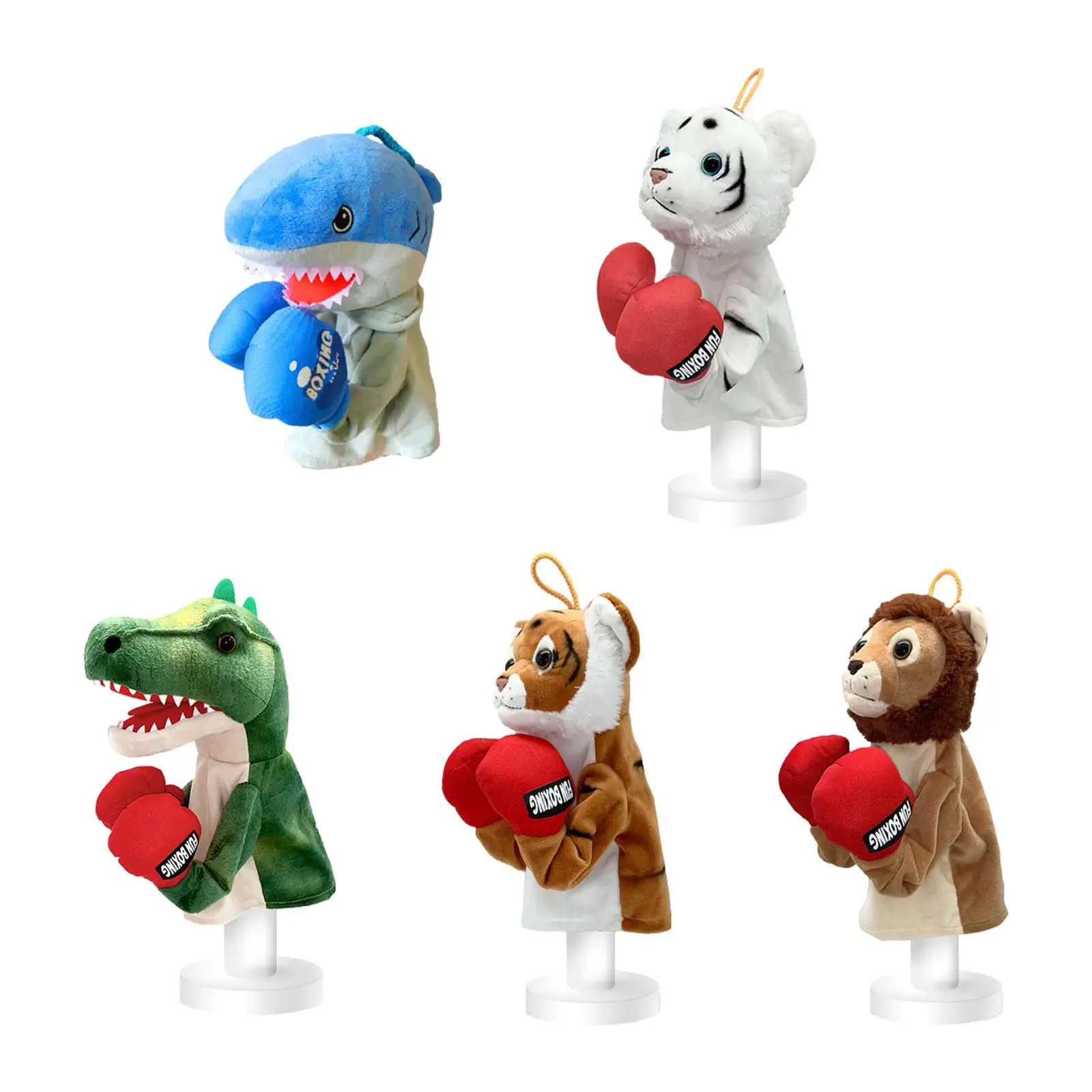 

Animal Hand Puppets Role Play with Sounds Imaginative Play Plush Stuffed Animals Puppet Plush Doll for Boys Girls Kids Children