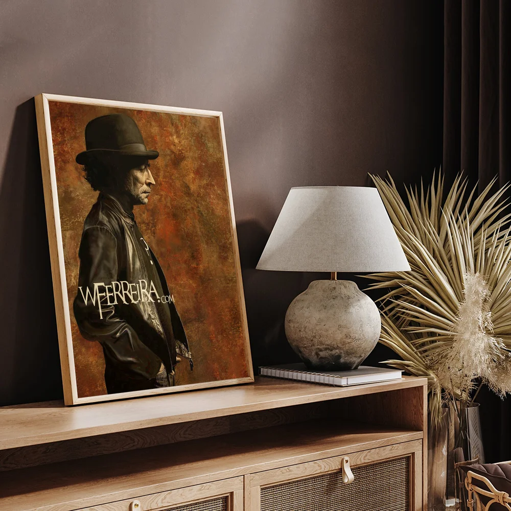 Joaquin Sabina Musician Whitepaper Poster Waterproof Paper Sticker Coffee House Bar Aesthetic Art Wall Painting