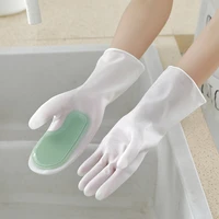 multifunctional household dishwashing gloves plastic latex waterproof kitchen cleaning household clothes washing dishes