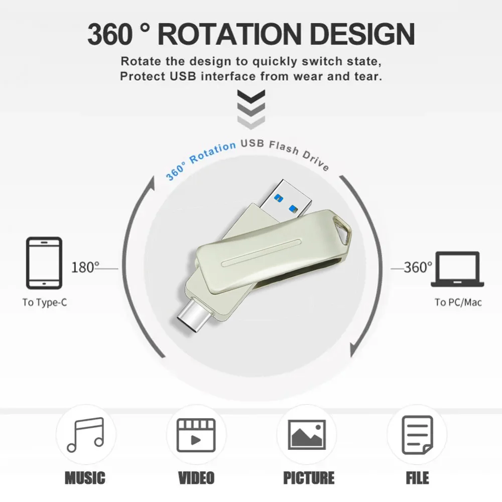 Рисунок 2 - Металлический флеш-накопитель OTG USB 3