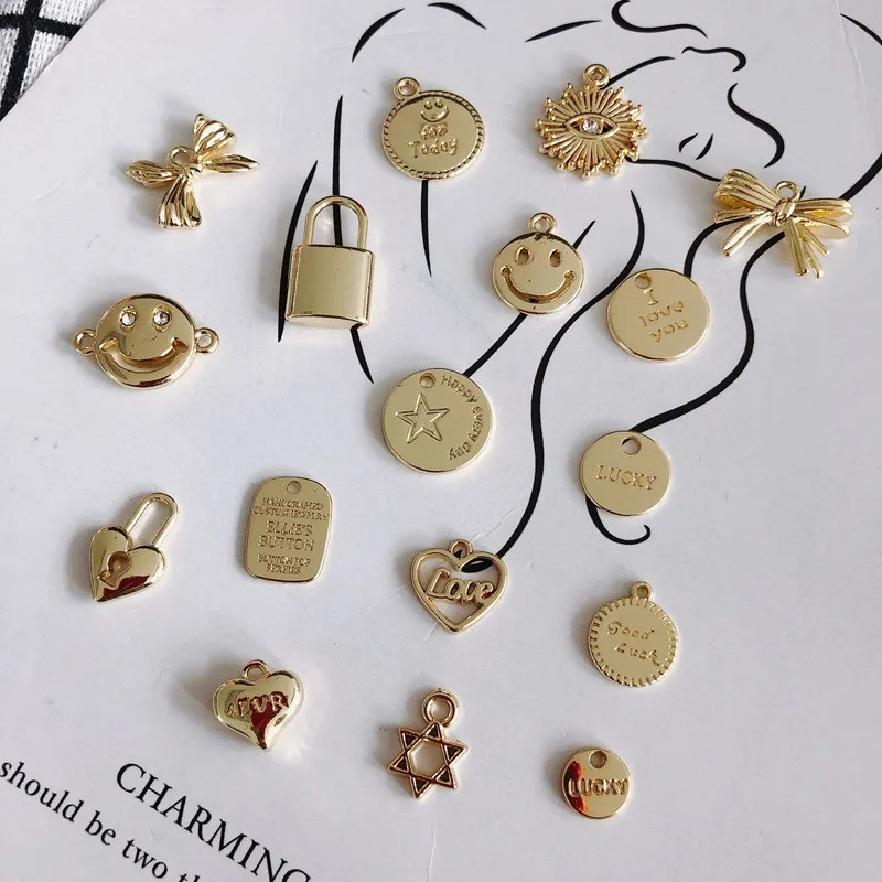 

Heyuyao Diy 10 шт./лот простой стиль булавки подвеска Neklace браслет для изготовления ювелирных изделий Аксессуары