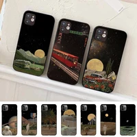 toplbpcs scenery moon art painting universe phone case for iphone 11 12 13 mini pro max 8 7 6 6s plus x 5 se 2020 xr xs funda
