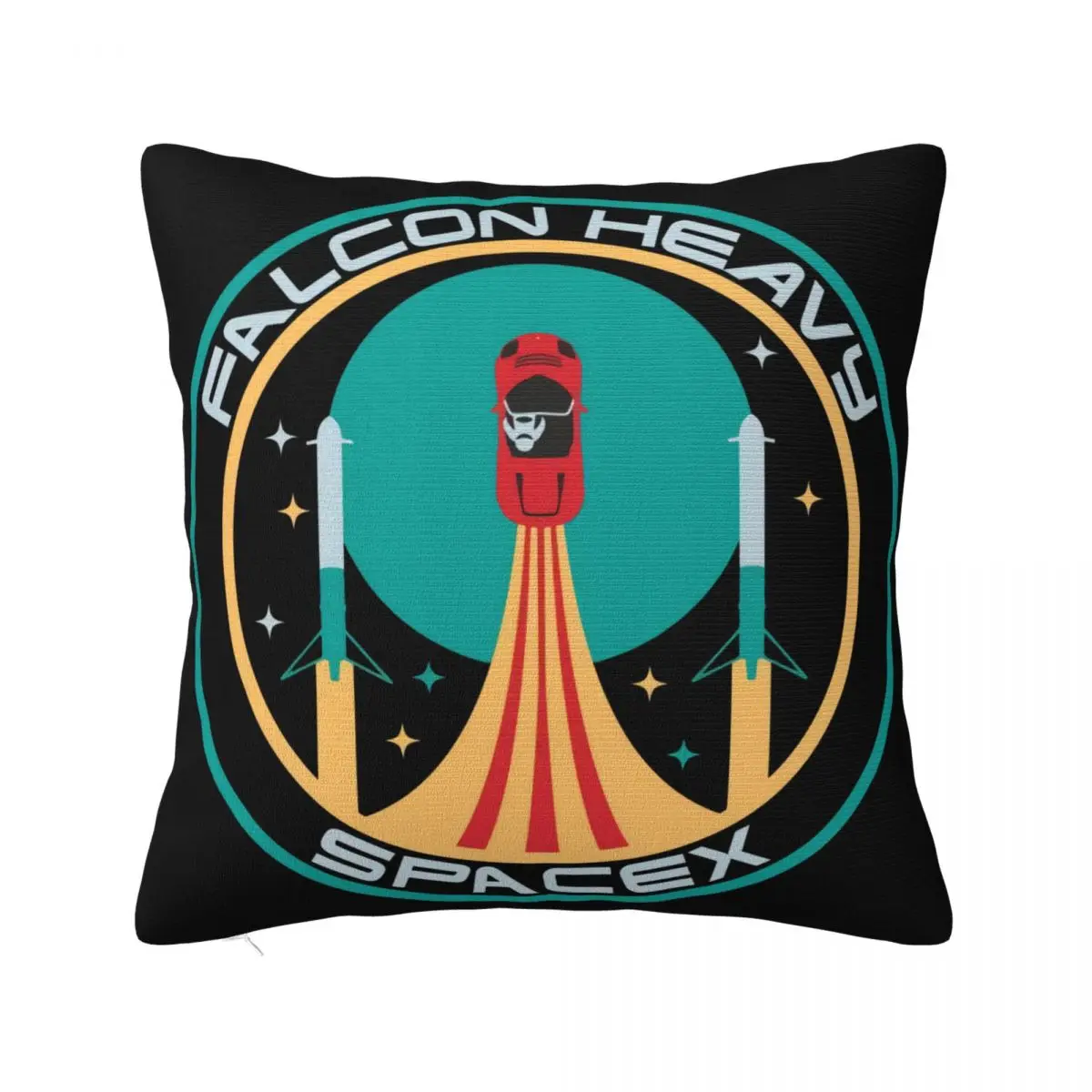 Heavy Falcon Space X Patch S Elon Musk Spacex Xs3Xl Wom Повседневная женская наволочка с принтом для