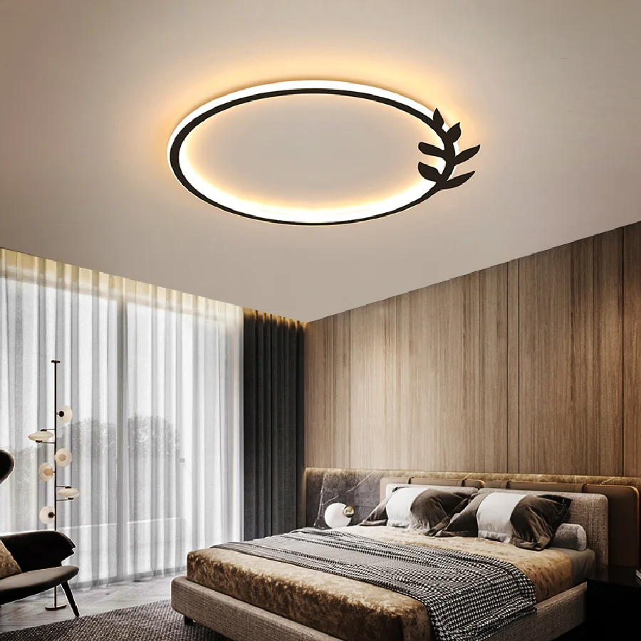 

Ultra-thin Simple LED Ceiling Lights For Living Room Restaurant Bedroom Ceiling Lamp Round Aluminum Modern Flush Panel Light