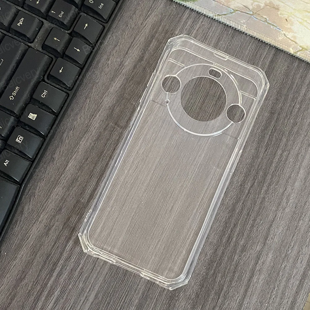 Противоударный черный прозрачный защитный чехол для телефона Blackview BL9000 из