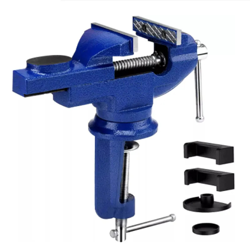 Universal Bench Vise 50mm 60mm 70mm Woodworking Vice Versatile Jeweler's Bench Vise with Large Anvil Clamp Mini Hand Tool