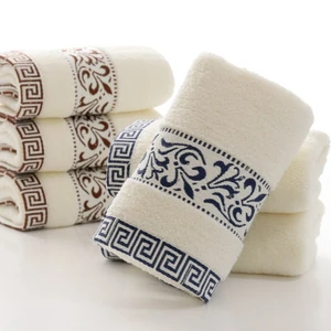 DIMI Hotel Bath Towel Bathrobe Gym Yoga Portable Lovers Gift Chinese Style Fashion Solid Color Embroidery Men Washcloth Travel
