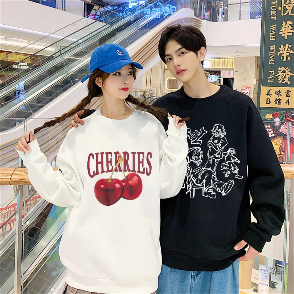 

Gothic Funny Style Женская толстовка Y2K Хип - хоп Уличная одежда 500 г хлопка