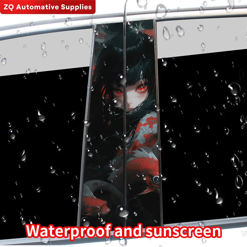 Автомобильные наклейки с ужасной девушкой забавные автомобильные